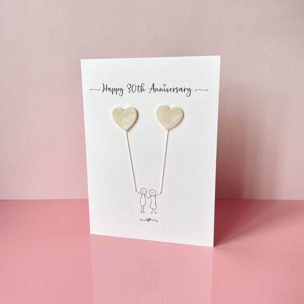 30th wedding anniversary card (Pearl anniversary)