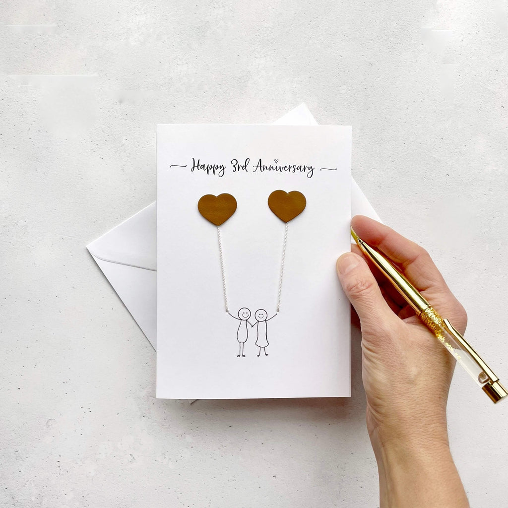 3rd wedding anniversary cards sales for husband