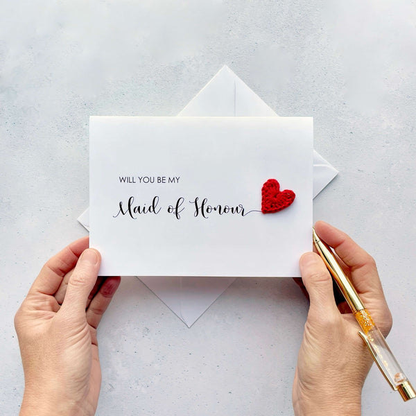 Will you be my Maid of Honour card