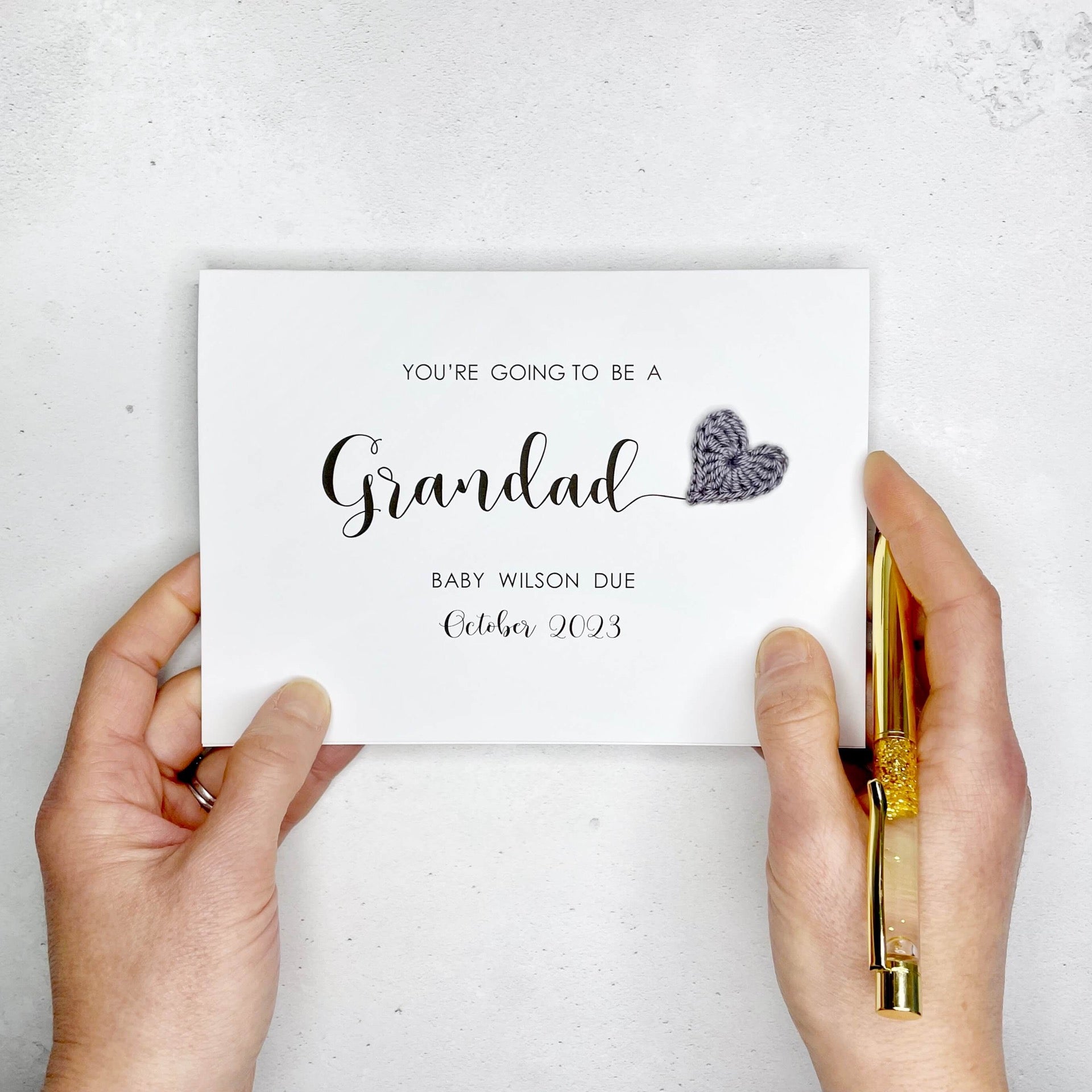 You're going to be a Grandad card