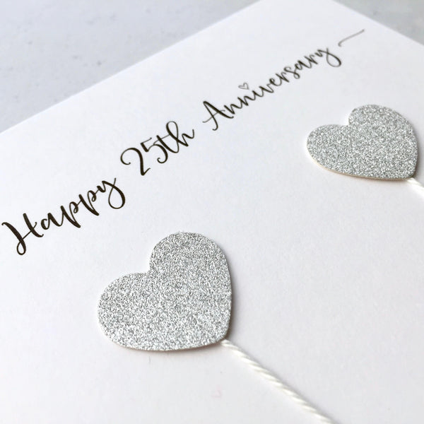 25th wedding anniversary card (Silver Anniversary)